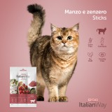 Sticks Italian Way - Manzo e Zenzero - stuzzichini per gatto - Giuntini